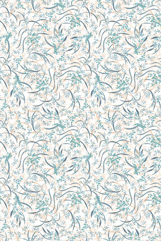 清爽底花卉印花华亿平台图片