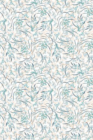 清爽底花卉印花华亿平台图片