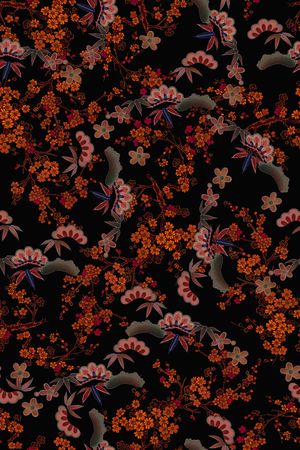 梅花印花华亿平台图片