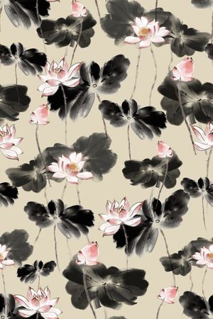 中国风印花华亿平台图片