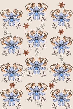 复古印花华亿平台图片