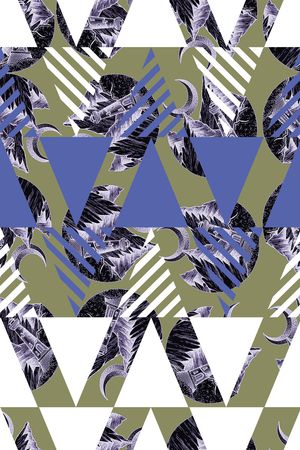 几何印花华亿平台图片