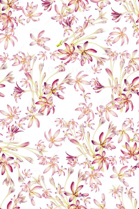 清爽底花卉印花华亿平台图片