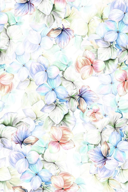 清爽底花卉印花华亿平台图片