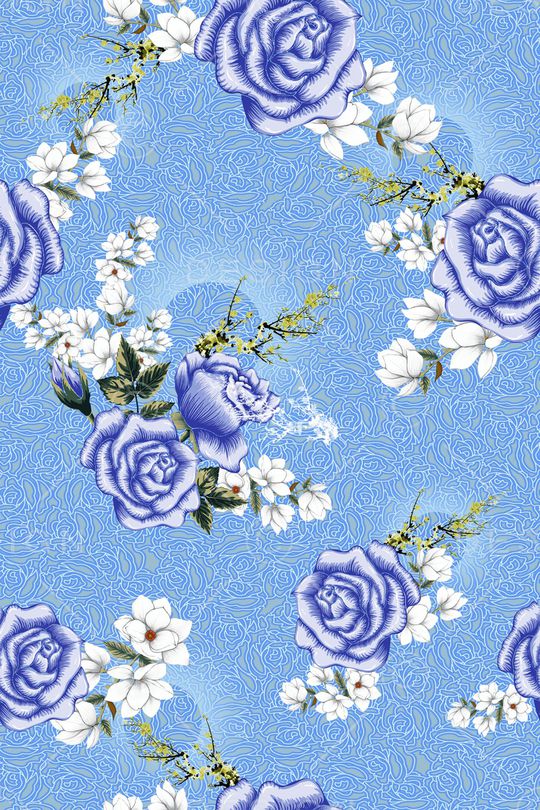 花卉印花华亿平台图片