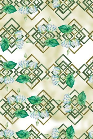 几何印花华亿平台图片