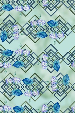 几何印花华亿平台图片