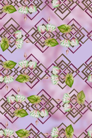 几何印花华亿平台图片