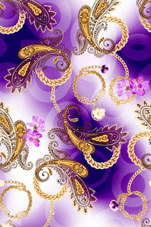 佩斯利印花华亿平台图片