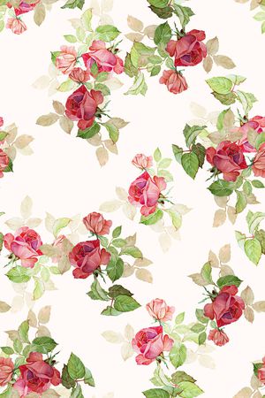 玫瑰花印花华亿平台图片