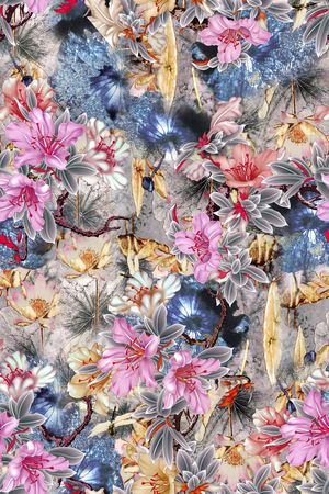 中国风印花华亿平台图片