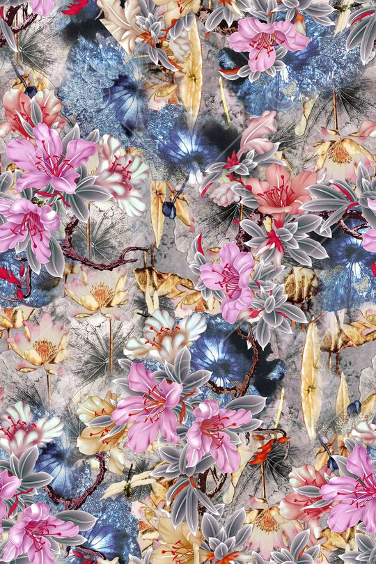 中国风印花华亿平台图片