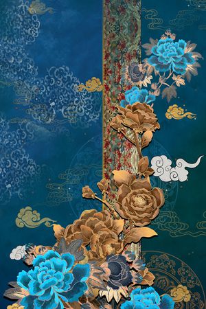 定位花印花华亿平台图片