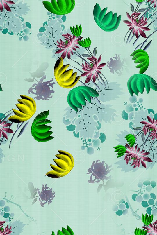 菊花印花华亿平台图片