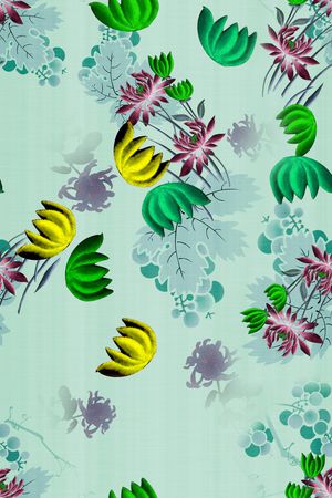 菊花印花华亿平台图片