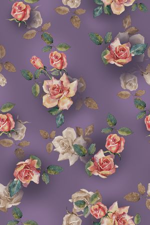 玫瑰花印花华亿平台图片