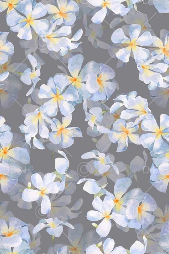 清爽底花卉印花华亿平台图片