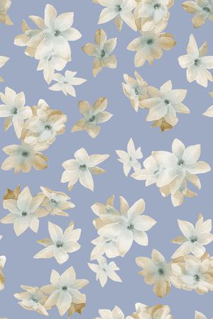 清爽底花卉印花华亿平台图片