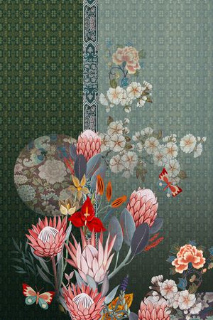 真丝印花华亿平台图片