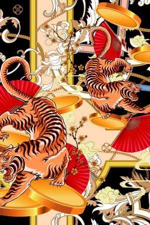 老虎印花华亿平台图片