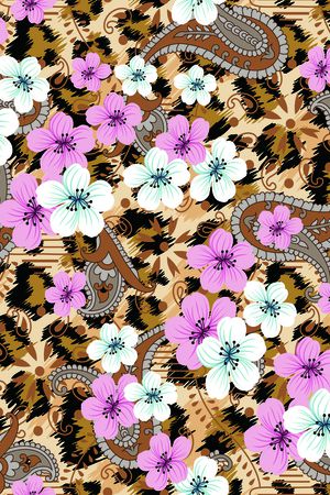 豹纹印花华亿平台图片