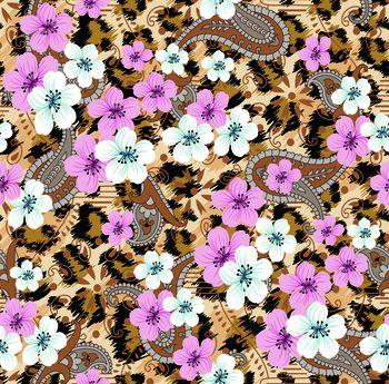 豹纹印花华亿平台图片