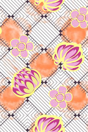 格子印花华亿平台图片