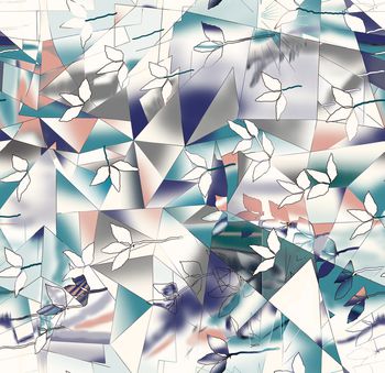 几何印花华亿平台图片