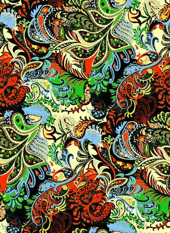 1465767-WL轩墨-000037佩斯利橘色