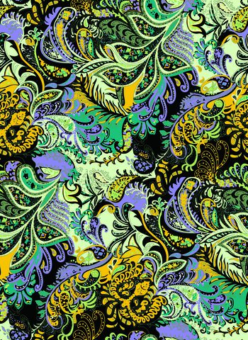 1465800-WL轩墨-000037佩斯利绿色