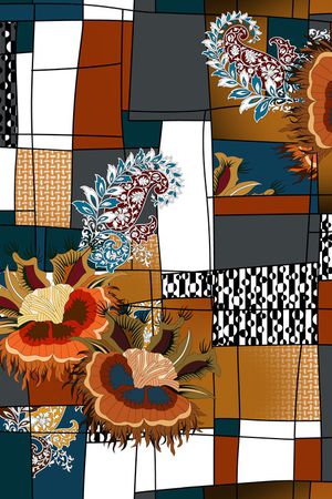 格子印花华亿平台图片