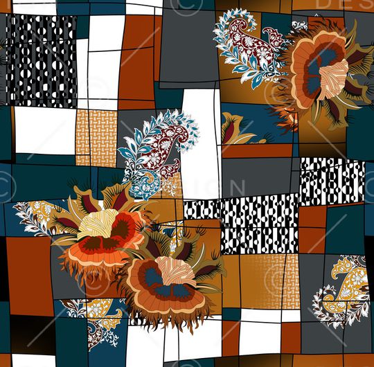 格子印花华亿平台图片