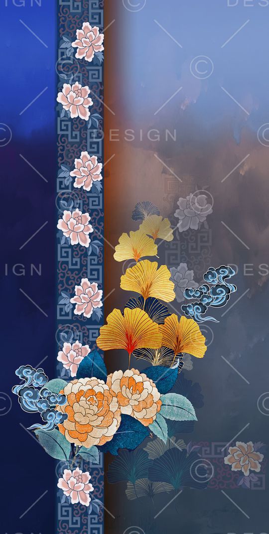 真丝印花华亿平台图片