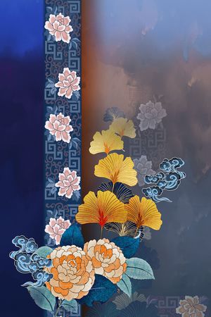 真丝印花华亿平台图片