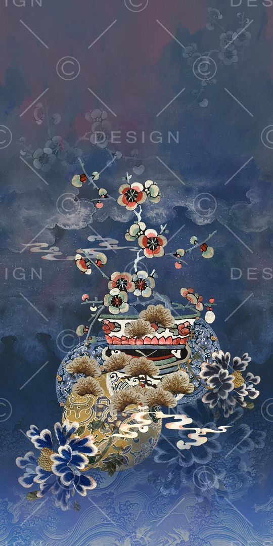 真丝印花华亿平台图片