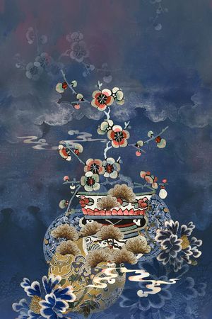 真丝印花华亿平台图片