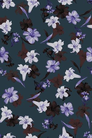 连衣裙印花华亿平台图片