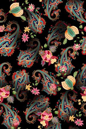 传统纹样印花华亿平台图片