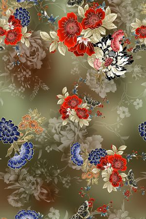 绿植树叶印花华亿平台图片