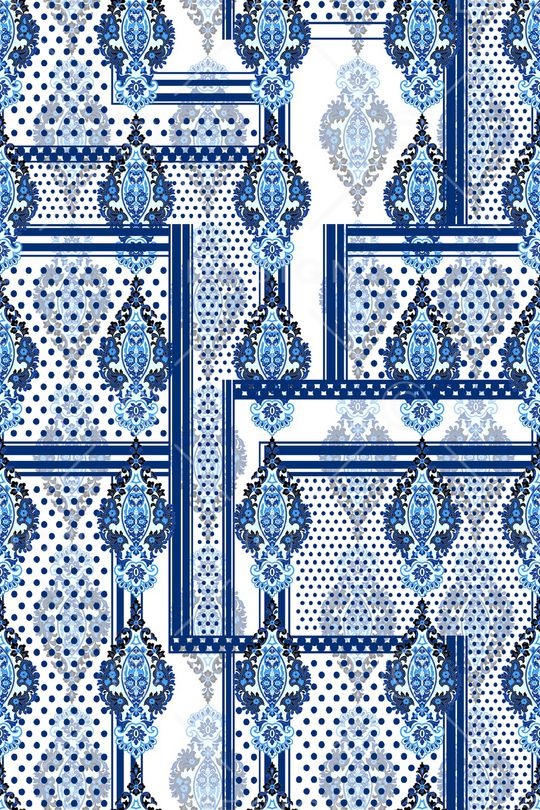 传统纹样印花华亿平台图片