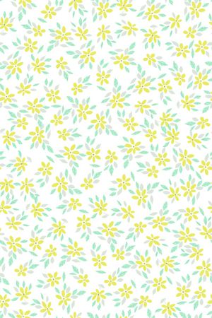 清爽底花卉印花华亿平台图片