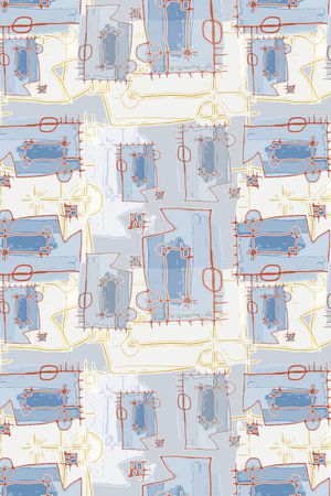 线条印花华亿平台图片