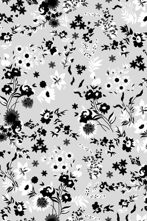 黑白华亿平台印花华亿平台图片