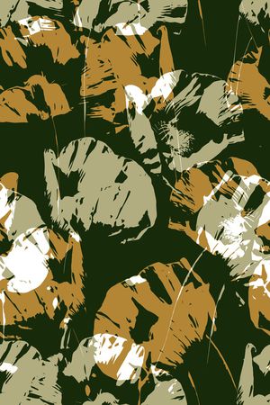 抽象花卉印花华亿平台图片