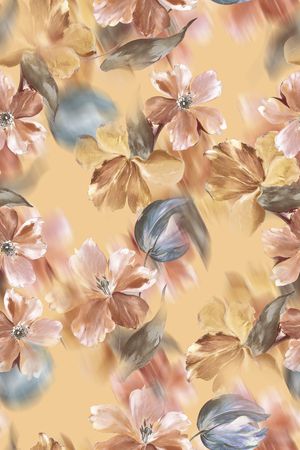 绿植树叶印花华亿平台图片