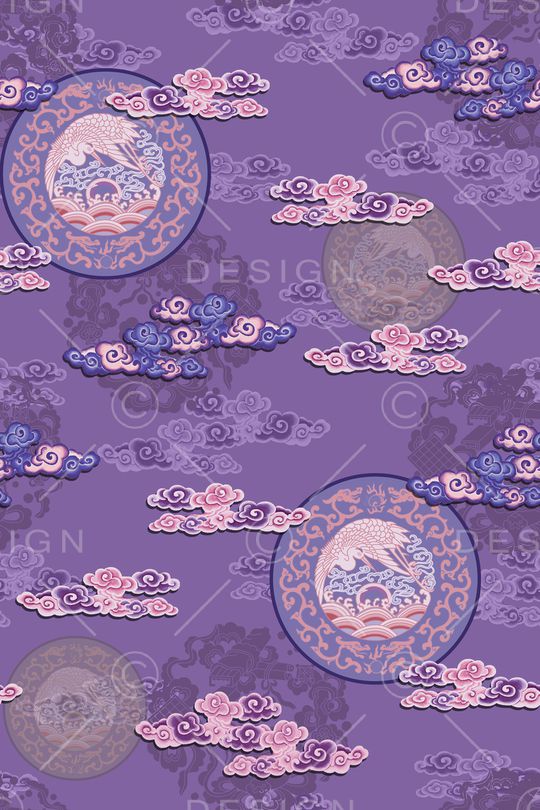 中国风印花华亿平台图片