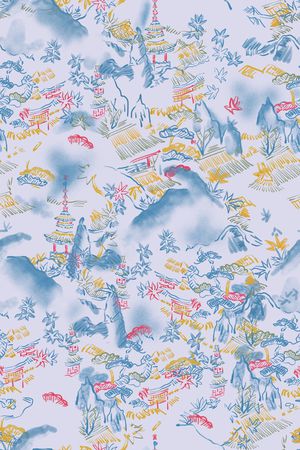 宫廷风印花华亿平台图片