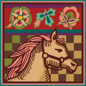 动物花卉印花华亿平台图片