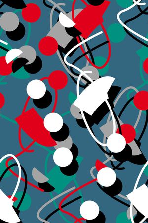 抽象男装印花华亿平台图片