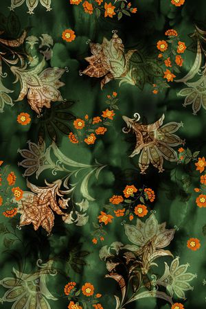 绿植树叶印花华亿平台图片